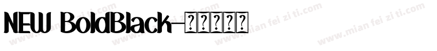 NEW BoldBlack字体转换